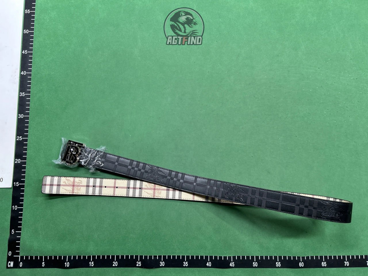 LV Burberry belt